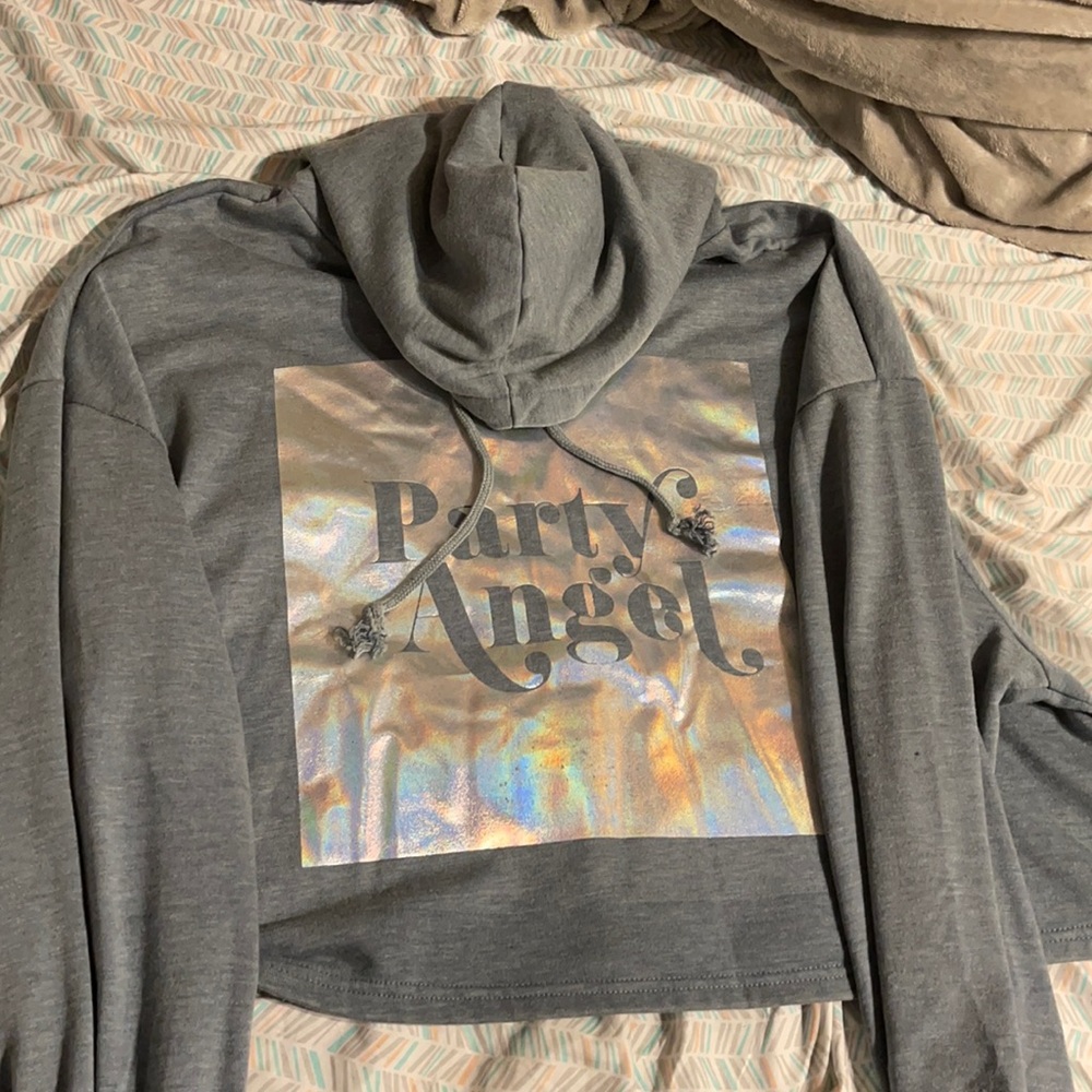 Soft cropped sweat shirt